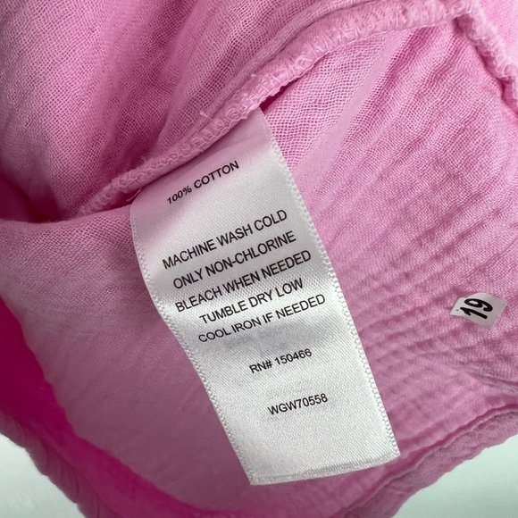 NWT Stitch Fix Market & Spruce Trini Short Sleeve Gauze Romper Pink Size Large L - Picture 9 of 14